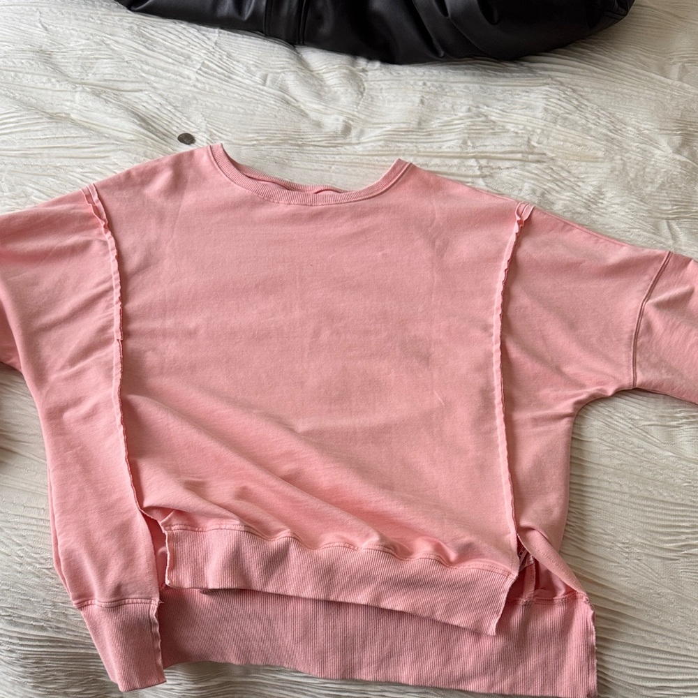 Peach oversized Crewneck Sweatshirt